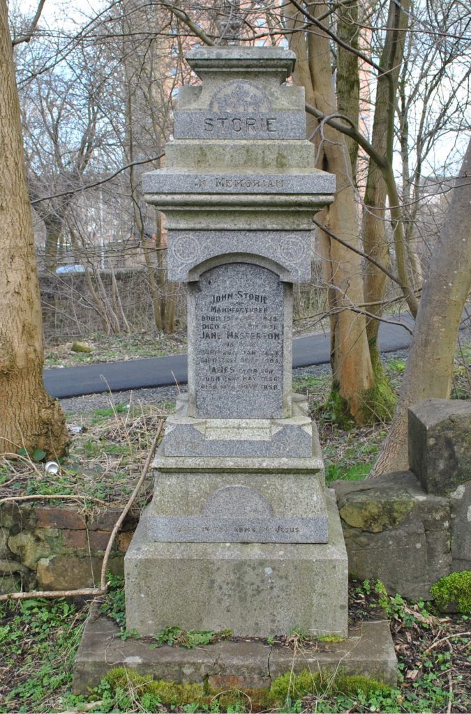 John Storie Memorial, Castlehead Graveyard, Paisley