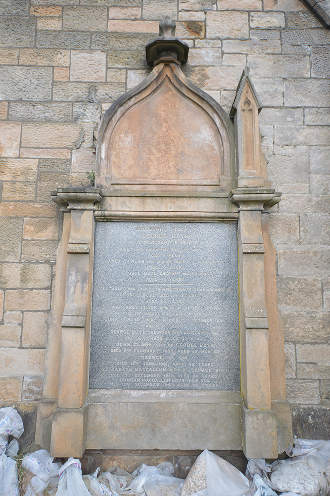 The Boyd's Headstone, Renfrew Old